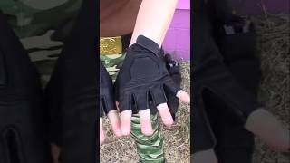 Lara Croft Tomb Raider Resident Evil Leon Kennedy Costume Tactical Gloves tombraider residentevil [upl. by Curson]