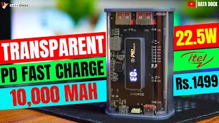 Transparent Design with Fast Charging  itel STAR 110F Fast Charging Power Bank datadock [upl. by Nashom]