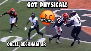 Odell Beckham Jr GOT PHYSICAL amp INJURED Vs Bengals 😳 Ravens Vs Bengals 2023 highlights [upl. by Haikezeh]