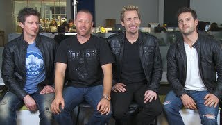 Nickelback talk Madison Square Garden Concert quotThis Means Warquot [upl. by Aierbma898]