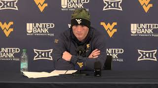 WVU Football Reid Carrico Baylor Postgame 111624 [upl. by Clea]