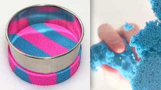 Very Satisfying Kinetic Sand Video DIY 84  Sand Cutting  Asmr [upl. by At]