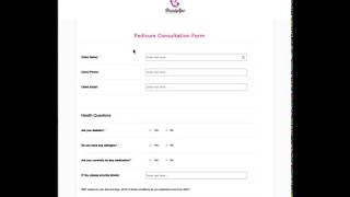 Pedicure Consultation Form Template [upl. by Ronoc]