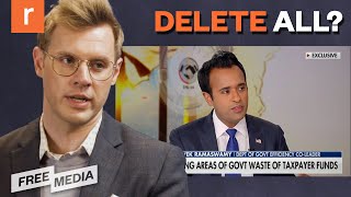 Elon Musk Vivek Ramaswamy VOW to DELETE excess federal jobs departments  Free Media [upl. by Columbine]