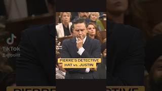 Pierre Poilievre Detective Hat Parliament Canada news [upl. by Ardaid]