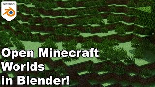 How to Import Any Minecraft World into Blender 2024 [upl. by Nadean]