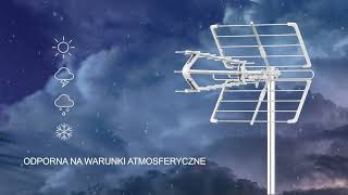 Antena kierunkowa telewizji naziemnej DVBT2 Spacetronik EOS PRO Combo UHF oraz VHF z filtrem LTE 5G [upl. by Shirk]