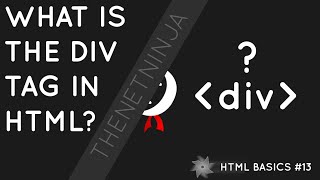 HTML Tutorial for Beginners 13  The div Tag [upl. by Pryor]