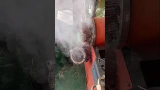 Motor disassembly Scrap Collector Woman Copper Extraction Machine [upl. by Dnomad]