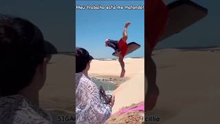 AMOSTRADINHO jericoacoara praia beach jeri video travel shortvideo shorts shortsvideo mar [upl. by Yhcir]