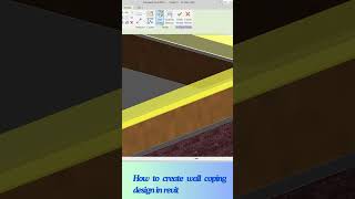 Create wall coping design in revit [upl. by Kurman]