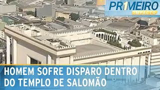 Segurança do Templo de Salomão atira contra homem  Primeiro Impacto 010224 [upl. by Frederigo267]