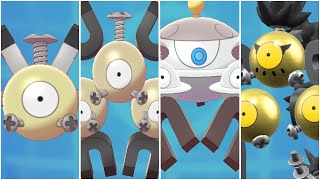 FULL MAGNETON EVOLUTION FORM TEAM Shiny Magnemite Magneton Paradox Magnezone Sandy Shocks [upl. by Peedus381]