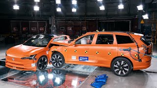 Volvo EX30 Crash Test vs Volvo EX90 Volvo Cars Safety Centre [upl. by Ykceb758]