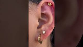 Helix Piercing and Lobe Piercings using Base Laboratories Pro Hypochloruos Acid Piercing Aftercare [upl. by Gnav]