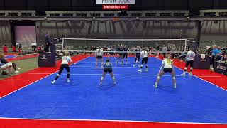 Show Me Qualifier 4724 APV 17 National Black vs Rockwood Thunder 17 Navy Match 4 Set 3 [upl. by Tabby]