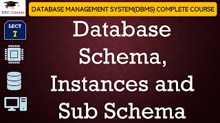 L7 Database Schema Instances and Sub Schema  Database management system Lectures in Hindi [upl. by Nola964]