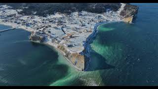 Ville de Percé le 7 Janvier 2024 en Gaspésie [upl. by Ialohcin697]