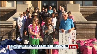 KTAL NBC6 Top Story…Geaux 4 Kids expands to Marion County TX [upl. by Nuncia]