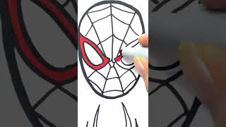 🔴🔴 HOW TO DRAW SpiderMan across the spiderverse  faces logos spiderman drawings coloring [upl. by Varick]