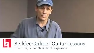 How to Play Minor Blues Guitar Chord Progressions [upl. by Nnylkoorb]