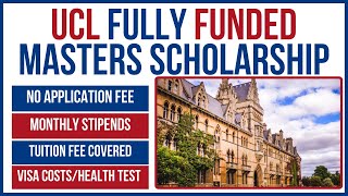 Fully Funded Bartlett MSc Scholarship 2025  How to Apply for UCL Scholarship 🎓 Visa amp Health Costs🌍 [upl. by Tutankhamen199]