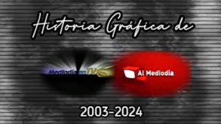 Historia Gráfica de Mediodía en TV  Al Mediodía 20032024 [upl. by Cilo]