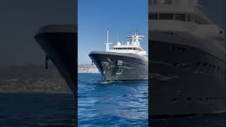 90m Lürssen yacht Ice crashes into 31m Numarine AMey [upl. by Eniwtna]