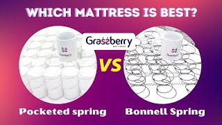 Pocketed Spring VS Bonnell Spring Which is the Best Spring Mattress in English2021GB Mattress [upl. by Nnaeirrac]