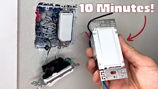 How to Install a Dimmer Switch in 10 Minutes  Builds By Maz [upl. by Aidiruy]