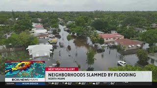 MiamiDade neighborhoods slammed by flooding from heavy storms [upl. by Melvin915]