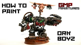 Warhammer 40k How To Paint Ork Boyz [upl. by Eiramassenav609]