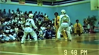 TAEKWONDO USA Hyon Lee vs MEXICO F Lopez Los Angeles 1992 filmed by Andre Lima [upl. by Notreve717]