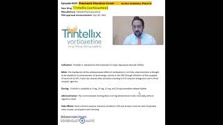 Trintellix vortioxetine major depressive disorder MDD [upl. by Los]