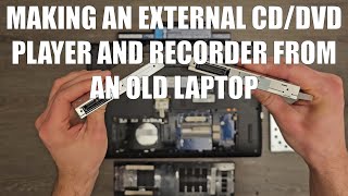 Making an external CDDVD player and recorder from an old laptop [upl. by Socem865]