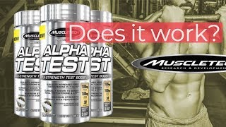 MuscleTech Pro Series Alpha Test Fitness Supplement Review  メンズフィジーク  Gymshark [upl. by Nwonknu587]