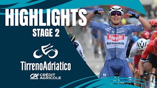 Tirreno Adriatico 2024  Stage 2 Highlights [upl. by Thirzia]