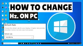 How To Change The Hertz Of Your Pcs Monitor 2024 [upl. by Vi]