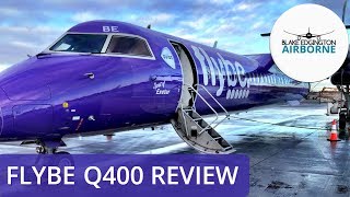 FLIGHT REVIEW  Flybe  Q400  Edinburgh to Birmingham [upl. by Nekcerb]