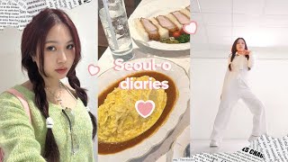 Seoulo diaries 🇰🇷  kpop dance class karaoke cafe layered hiking namsan garden [upl. by Akiemat]