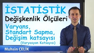 8 Standart Sapma Varyans Değişim Katsayısı  Değişkenlik Ölçüleri 2  İSTATİSTİK  XDERS [upl. by Mylo]