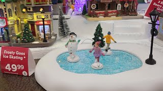 MICHAELS LEMAX CHRISTMAS VILLAGE LED amp SOUND ANIMATED HOLIDAY DECOR SHOPPING VLOG FUN SANTA SNOWMAN [upl. by Hudgens758]