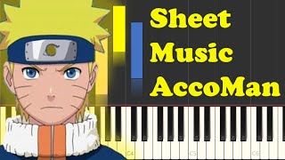 Naruto Blue Bird Theme Piano Sheet Music [upl. by Oer]