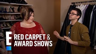 Inside Chrissy Metzs 2017 Golden Globes Dress Fitting  E Red Carpet amp Award Shows [upl. by Oderf]