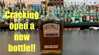 Rossville Union Barrel Proof Straight Rye Whiskey Uncorking [upl. by Dombrowski]