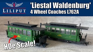 Liliput quotLiestal Waldenburgquot Swiss SBB Narrow Gauge Coaches  HOe Scale  Model Railway Reviews [upl. by Normy]