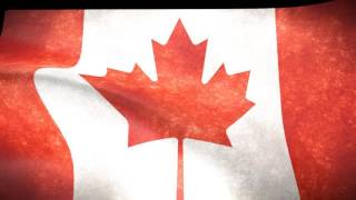 Hymne national du Canada avec drapeau animé HD [upl. by Phene]