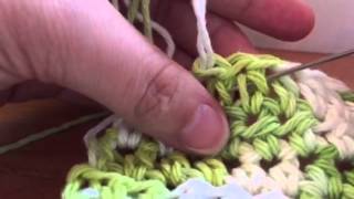 Counting HDC rows Half Double Crochet [upl. by Ydroj853]