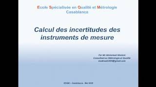 Comment calculer les incertitudes de mesure [upl. by Ranitta713]