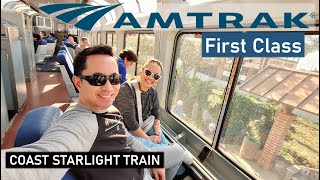 Ep 065 First Class travel  Coast Starlight Train by Amtrak [upl. by Buzzell]